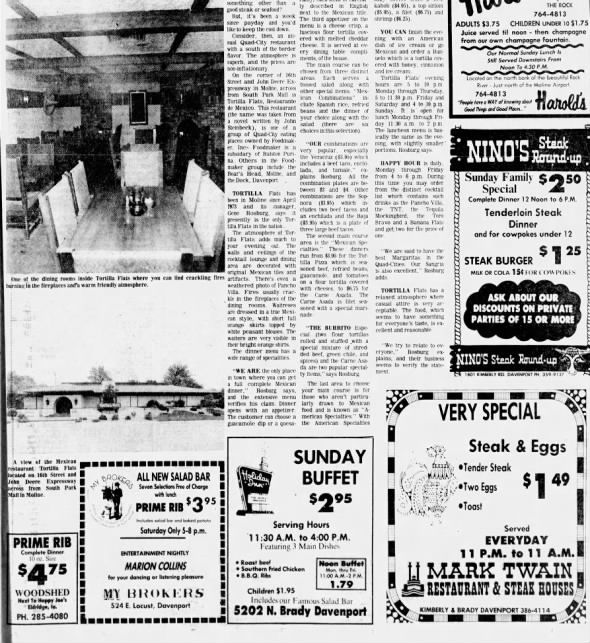 Clipping from Quad-City Times